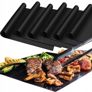 10x MATA TEFLONOWA DO GRILLA TACKA NA GRILL DO PIECZENIA GRILLOWANIA ZESTAW