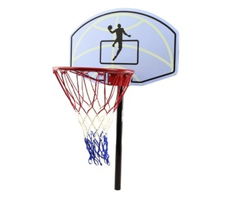 Мобильная баскетбольная корзина, высота 160-210 см, подставка, обруч + мяч STRONG.