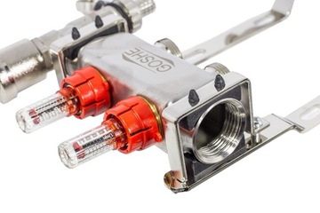ROZDZIELACZ GOSHE INOX R-8 Z PRZEPŁYWOMIERZAMI
