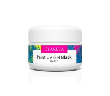 CLARESA PAINT GEL ŻEL DO ZDOBIEŃ CZARNY - 5 ml