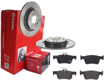 ЗАДНИЕ ДИСКИ, КОЛОДКИ, HONDA CIVIC X 282MM