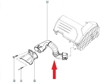 ВПУСКНОЙ ШЛАНГ RENAULT CLIO IV 1.2 16V