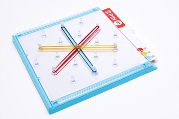 Ластики забавные с узорами Geoboard Montessori 60 узоров 100 синих ластиков