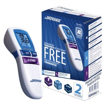 Termometr bezdotykowy NOVAMA FREE Colors Frost White
