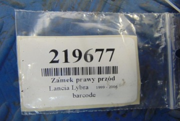 LANCIA LYBRA VAN ZÁMEK PRAVÝ PŘEDNÍ