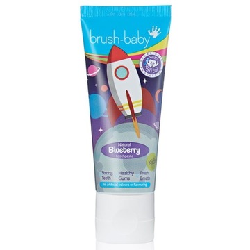 BRUSHBABY Pasta dla dzieci 3+ jagodowa z fluorem