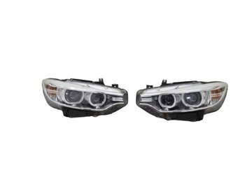 BMW 4 F32 F33 LAMPA PRZÓD PRAWA LEWA BI-XENON NIESKRĘTNY 7410789 7410790 US