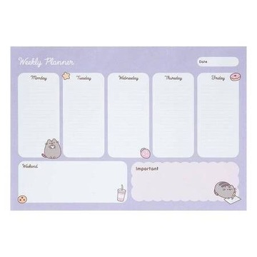 PLANNER TYGODNIOWY A4 PUSHEEN BPSA40092