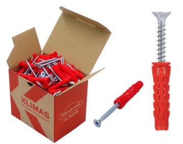 Kołek rozporowy SFXP 8x40 z wkrętem 5x50 100sztuk