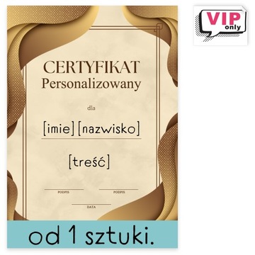 DYPLOM personalizowany CERTYFIKAT DRUK A4 lub A5 do wyboru KREDA 350g