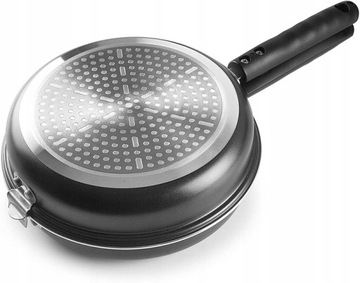 PATELNIA do OMLETÓW Dwustronna 24 cm Indukcja