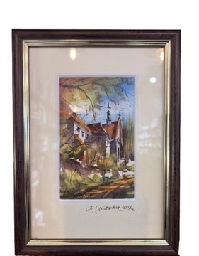 Obraz akwarela Kazimierz Dolny 18x24