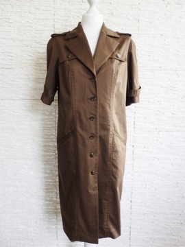 ЛЕТНЕЕ ПЛАТЬЕ-РУБАШКА LAUREL___, КОРИЧНЕВОЕ, размер 36