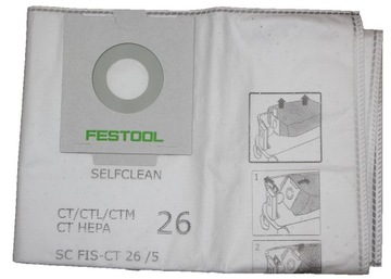 FESTOOL 5SZT worki selfclean odkurzacza CT CTL 26