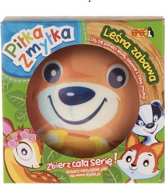 PIŁKA ZMYŁKA LEŚNA ZABAWA ZWIERZĘTA LEŚNE ZWIERZĄTKA NIEDŹWIADEK EPEE
