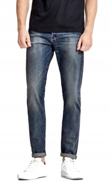 JACK JONES Proste Niebieskie Jeansy _ 30/30