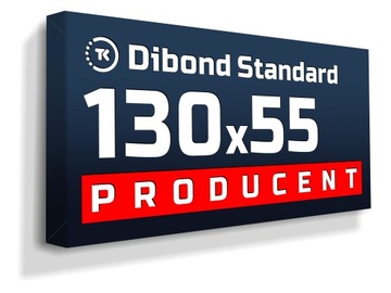 Kaseton reklamowy LED Dibond STANDARD 130x55cm
