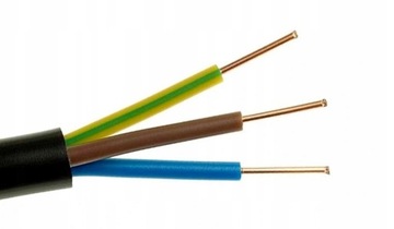 Kabel energet. YKY 3x1,5 żo 0,6/1kV 1szt=1m.b.
