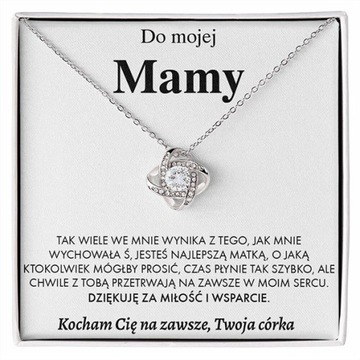 Do mojej Mamy - Naszyjnik z z dedykacjąi