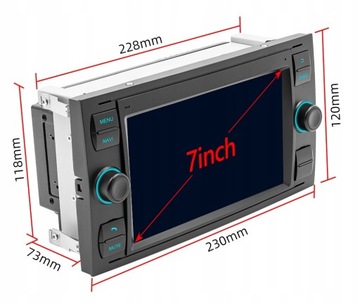 RÁDIO VOZIDLOVÉ 2DIN ANDROID GPS PRO FORD M