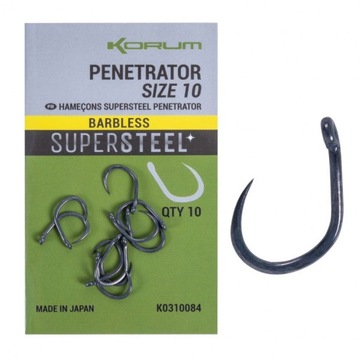 Haczyki Bezzadziorowe Penetrator Barbless rozm. 12