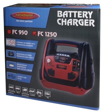 POWERBANK ROZRUCH 1250A 12V KOMPRESOR PRZETWORNICA