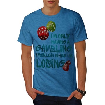 KOSZULKA Gambling Problem Funy Men T Shirt