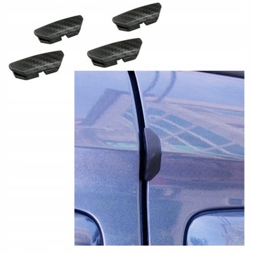 БАМПЕРЫ АВТОМОБИЛЬНЫЕ ДВЕРИ БАМПЕРЫ УГЛЕРОДНЫЕ САМОКЛЕЯЩАЯСЯ ЗАЩИТА 4 ШТ.