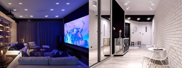 9x СВЕТОДИОДНЫЕ ПОТОЛОЧНЫЕ ЛАМПЫ + ГАЛОГЕННЫЕ ЛАМПЫ GU10