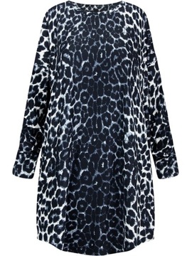 Kobieca urokliwa wzorzysta tunika PLUS SIZE 4XL 48