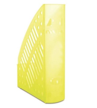 Poj. na dokumenty ażurowy DONAU A4 transp. żóty