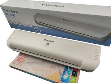 Szybki, wydajny automatyczny Laminator A4 + MegaPaka 100szt folii A4 80mic