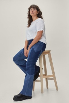 NASTYGAL PLUS SIZE JEANSY DAMSKIE PROSTE 50 OFN