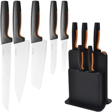 FISKARS FF KPL 5 NOŻY W BLOKU CZARNYM 1057554