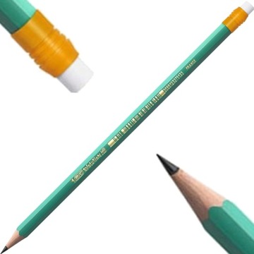 BIC OŁÓWEK EVOLUTION Z GUMKĄ HB niełamliwy 1 sztuka