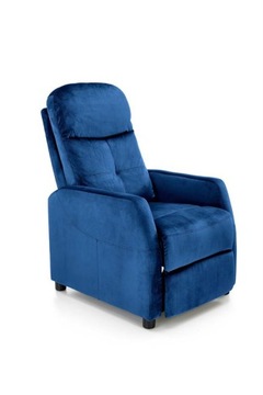 Fotel rozkładany wypoczynkowy relax FELIPE 2 velvet granat bluvel 86 Halmar