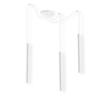 Desingerska Lampa Spyder Pająk Laser Sopel Tuba LED BIAŁA G9