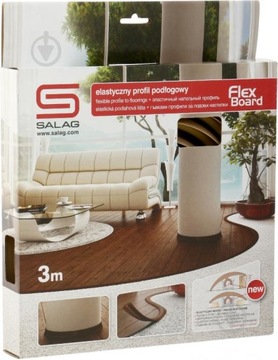 ГИБКИЙ расширительный плинтус, 37 мм, длина 3 м