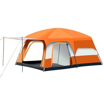 Luxury Tents For Camping Large Family Tent for 5-8 People -Orange