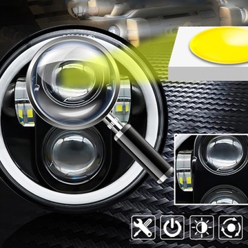 ВЫСОКОКАЧЕСТВЕННАЯ ФАРА ПЕРЕДНЯЯ ФАРА ДЛЯ МОТОЦИКЛА LED 5,75 ДЮЙМА - УНИВЕРСАЛЬНАЯ