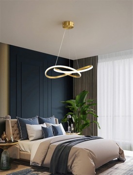 СОВРЕМЕННАЯ ПОДВЕСНАЯ ЛАМПА СВЕТОДИОДНАЯ ЛЮСТРА 48ВТ ДИСТАНЦИОННАЯ