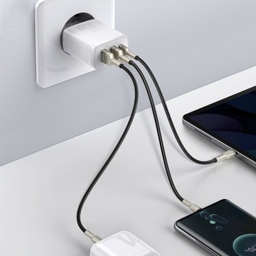 УНИВЕРСАЛЬНОЕ ЗАРЯДНОЕ УСТРОЙСТВО BASEUS FAST, 2x USB/USB-C, МОЩНЫЙ БЛОК ПИТАНИЯ 30 ВТ, 3 А