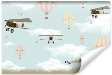 Fototapeta Dziecięca SAMOLOTY Balony Niebo 300x210