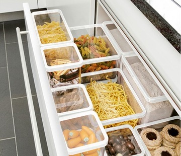 Rotho Container Food Organizer Loose статьи черная граница 1L чердак