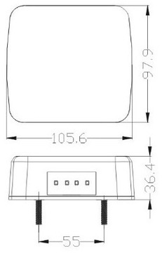Светодиодный комбинированный задний фонарь Эвакуатор прицеп 12/24В