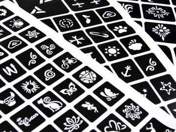 Набор для тату-блесток, большой набор из 24 цветов ZA4785