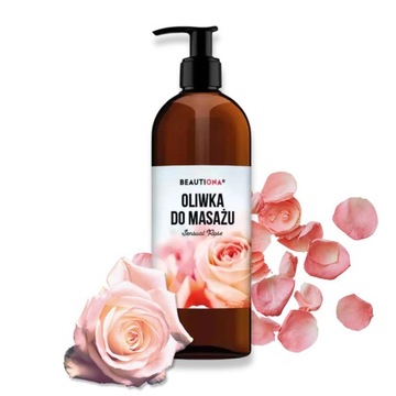 BEAUTIONA OLIWKA DO MASAŻU SENSUAL ROSE 500 ML