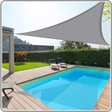 СОЛНЕЧНЫЙ ПАРУС, ВОДОНЕПРОНИЦАЕМЫЙ, ТРЕУГОЛЬНЫЙ САД, ТЕРРАСА, БАЛКОН, 3x3м