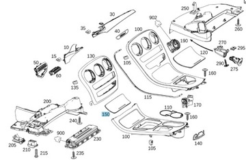 VRSTVA ZDOBENÁ PŘIHRÁDKY MERCEDES A2058100636