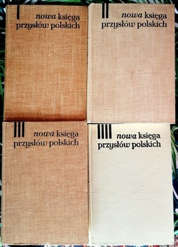 Nowa księga przysłów i wyrażeń przysłowiowych polskich Tomy 1-4 KOMPLET